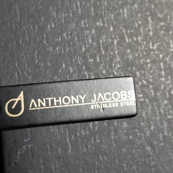 Anthony Jacob Black Stainless Steel Necklace - Picture 3 of 8